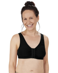 Biustonosz wypoczynkowy miękki z bawełny czarny Amoena Frances SB 2128