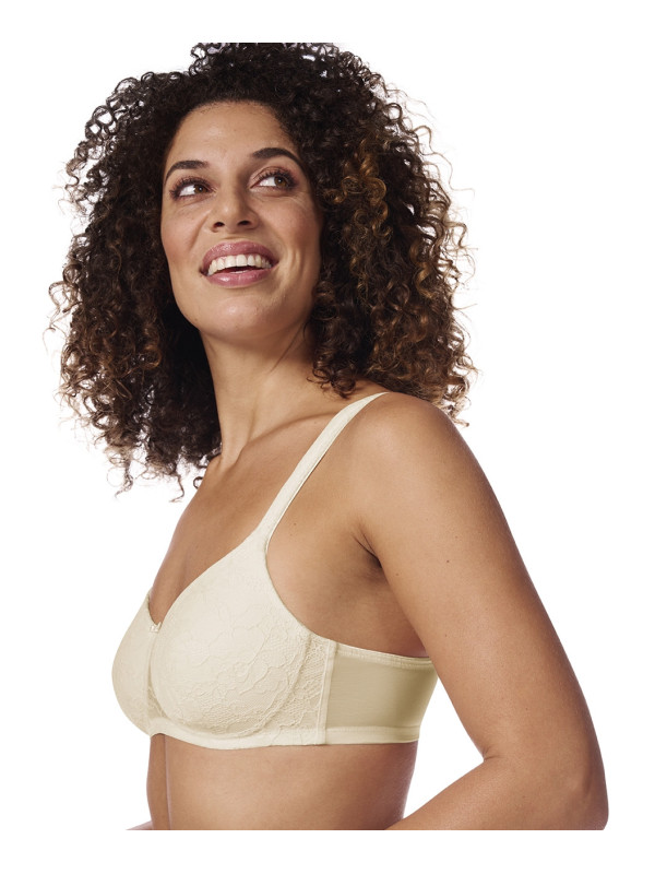 Biustonosz po mastektomii Amoena Camilla SBP beżowy – bez fiszbin, z kieszonkami na protezy piersi