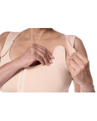 Biustonosz pooperacyjny kompresujący amazonki pudrowy róż Amoena Sina 45006