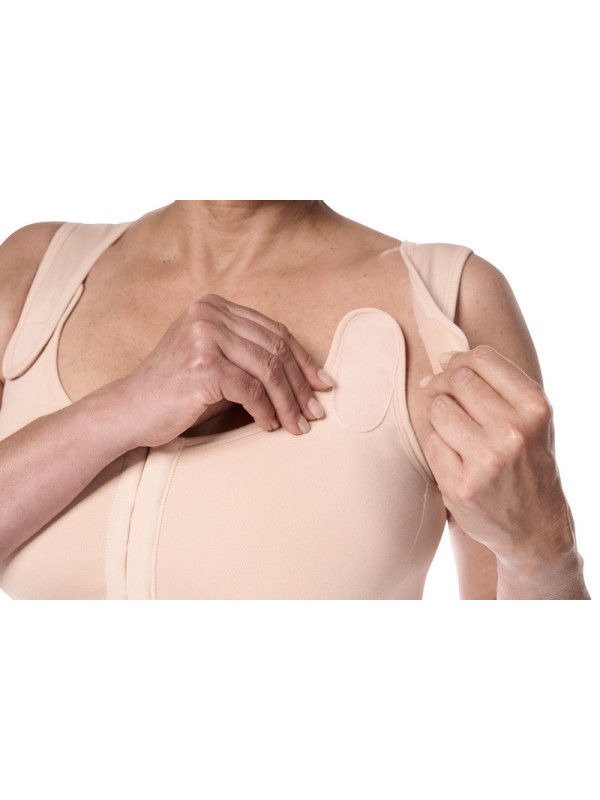 Biustonosz pooperacyjny kompresujący amazonki pudrowy róż Amoena Sina 45006