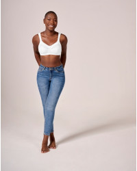 Elegancki miękki biustonosz bez fiszbin biały Amoena Isadora SB 0947