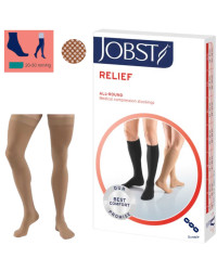 Pończochy medyczne JOBST Relief II st. komp., palce zamknięte, beżowe