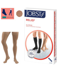 Pończochy na żylaki JOBST Relief II st. kom. otwarte, beż, 20–30 mmHg