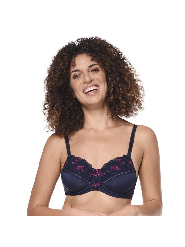 Biustonosz po mastektomii na fiszbinach Amoena Delila WB 45110 bl/mag