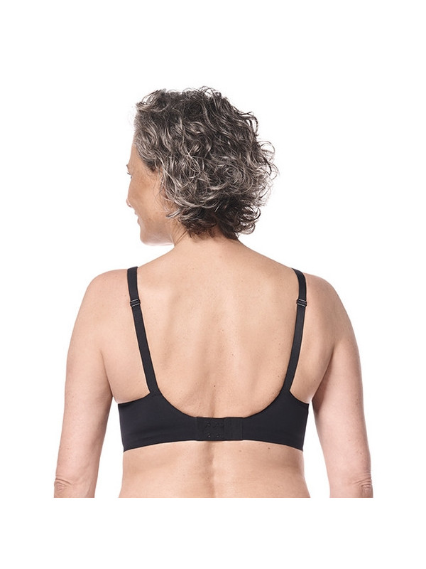 Gorset z koronkową wstawką bez fiszbin dla amazonek Esra SB 45095 bk