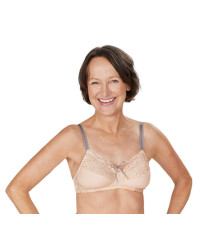 Biustonosz dla amazonek bez fiszbin z koronkową wstawką Amoena Alina SB