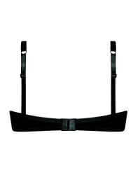 Biustonosz usztywniany bez fiszbin gładki czarny Amoena Lara SBP 0675