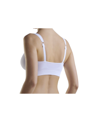 Biustonosz uciskowy kompresujący piersi Carefix Anna biały