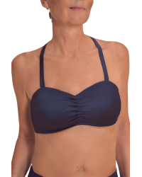 Top typu bandeau na plażę dla amazonek Amoena Lazio SB B 71815 dark blue
