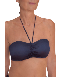 Top typu bandeau na plażę dla amazonek Amoena Lazio SB B 71815 dark blue