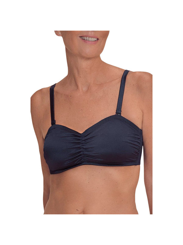 Top typu bandeau na plażę dla amazonek Amoena Lazio SB B 71815 dark blue