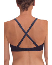 Top typu bandeau na plażę dla amazonek Amoena Lazio SB B 71815 dark blue