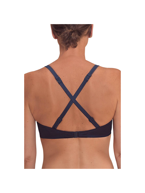 Top typu bandeau na plażę dla amazonek Amoena Lazio SB B 71815 dark blue