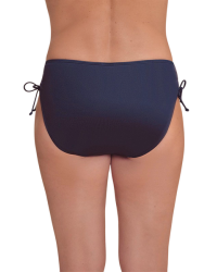 Granatowe majtki kąpielowe na plażę z wyższym stanem Amoena Lazio MHPTY 71816 dark blue