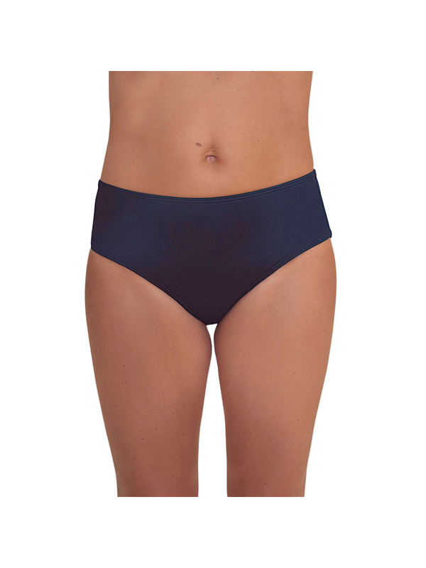 Granatowe majtki kąpielowe na plażę z wyższym stanem Amoena Lazio MHPTY 71816 dark blue