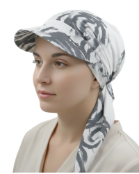 Turban chusta z daszkiem na głowę ochrona przed słońcem także po chemioterapii Kaja