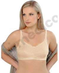 Biustonosz usztywniany bez fiszbin z kieszonkami na protezę Afma 22-9