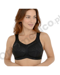 Biustonosz bez fiszbin dla amazonek po operacji czarny Afma 14-2