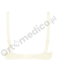 Kremowy gorset protetyczny z koronką dla amazonek Amoena Floria sbp 45122