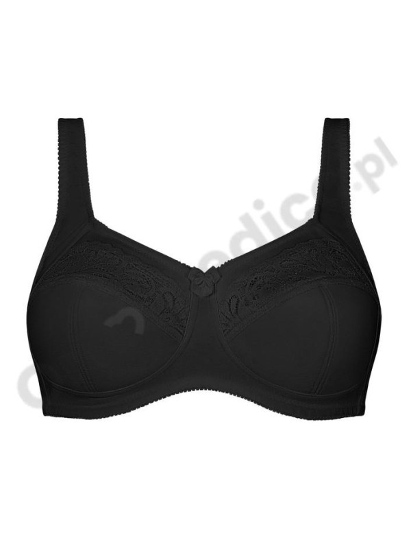 Miękki gorset po mastektomii z kieszonkami na protezę Amoena Katja sb 45117 black