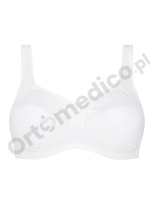 Biustonosz zkieszonkami na protezę po mastektomii Amoena Katja sb 45116 white