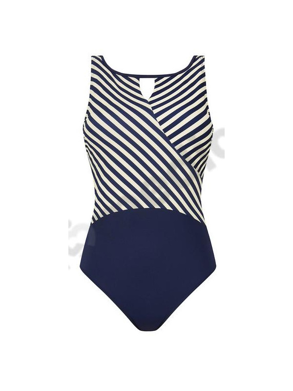 Strój kąpielowy dla amazonek po mastektomii Amoena Casoria OPHN 71789 navy/off white