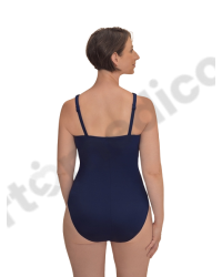 Strój kąpielowy dla amazonek po mastektomii Amoena Casoria OPHN 71789 navy/off white