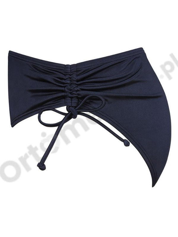 Granatowe majtki kąpielowe na plażę z wyższym stanem Amoena Lazio MHPTY 71816 dark blue