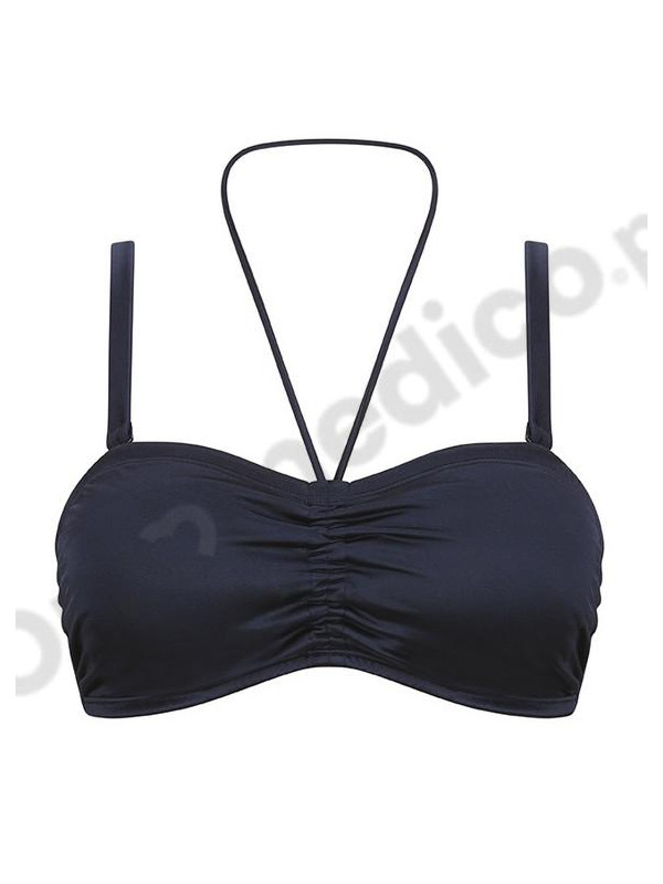 Top typu bandeau na plażę dla amazonek Amoena Lazio SB B 71815 dark blue