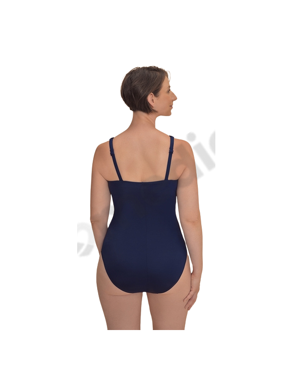Strój kąpielowy dla amazonek po mastektomii Amoena Casoria OPHN 71789 navy/off white