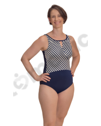 Strój kąpielowy dla amazonek po mastektomii Amoena Casoria OPHN 71789 navy/off white