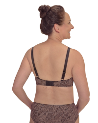 Biustonosz dla amazonek bez fiszbin Amoena Brooke sbp 45127 black/café