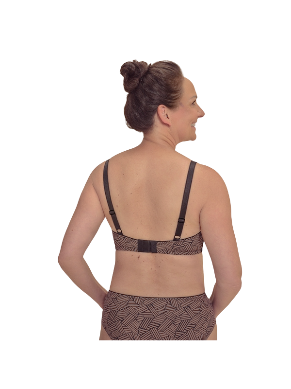 Biustonosz dla amazonek bez fiszbin Amoena Brooke sbp 45127 black/café