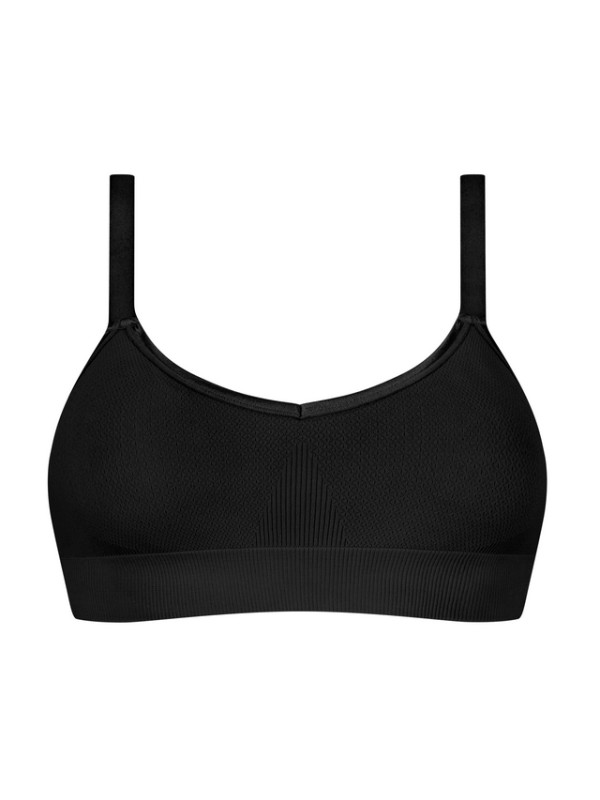 Biustonosz miękki z kieszonkami na protezę Amoena Eliza sb 44803 black