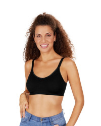 Biustonosz miękki z kieszonkami na protezę Amoena Eliza sb 44803 black