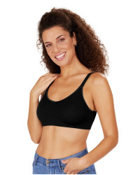 Biustonosz miękki z kieszonkami na protezę Amoena Eliza sb 44803 black