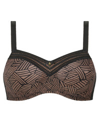 Biustonosz bez fiszbin dla amazonek do protez Brooke sb 45125 black/café