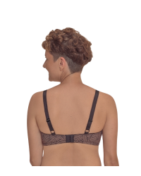 Biustonosz bez fiszbin dla amazonek do protez Brooke sb 45125 black/café