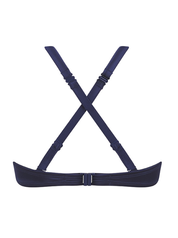 Top typu bandeau na plażę dla amazonek Amoena Lazio SB B 71815 dark blue
