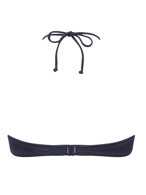 Top typu bandeau na plażę dla amazonek Amoena Lazio SB B 71815 dark blue