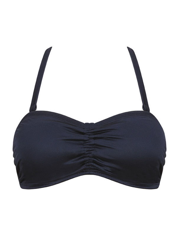 Top typu bandeau na plażę dla amazonek Amoena Lazio SB B 71815 dark blue