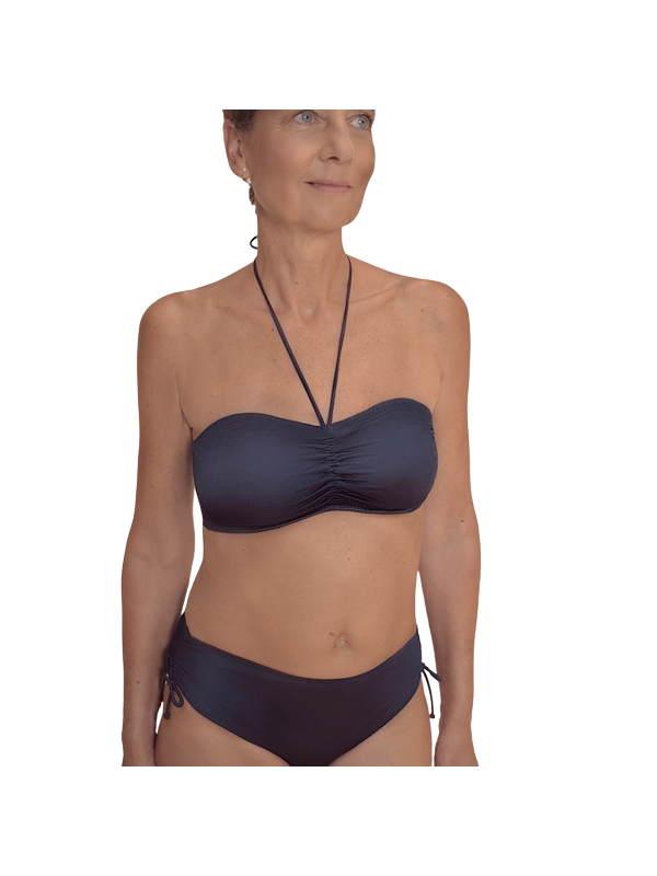 Top typu bandeau na plażę dla amazonek Amoena Lazio SB B 71815 dark blue