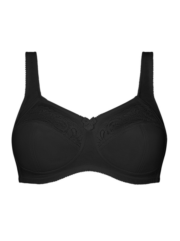 Miękki gorset po mastektomii z kieszonkami na protezę Amoena Katja sb 45117 black