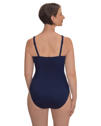 Strój kąpielowy dla amazonek po mastektomii Amoena Casoria OPHN 71789 navy/off white