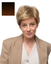 Peruka krótkie brązowe włosy z ciemniejszym odrostem Nah Gabriela light chocolate
