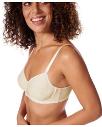 Biustonosz dla amazonek na fiszbinach Amoena Camilla wb 45078 off-white
