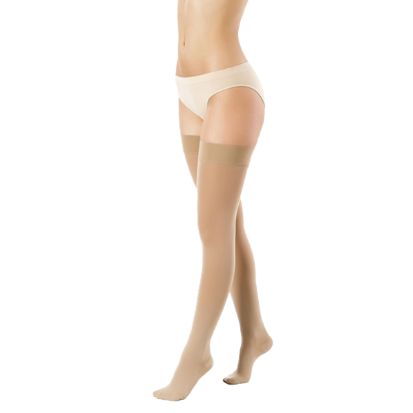 Pończochy Przeciwżylakowe Pani Teresa 1 klasa kompresji Zamknięte Krótkie PT 0406 Beż - Pończochy medyczne uciskowe