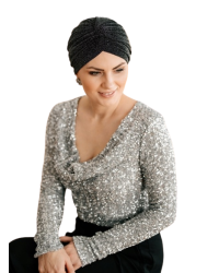 Elegancki błyszczący turban dla kobiet Lidia Clara DEC/59