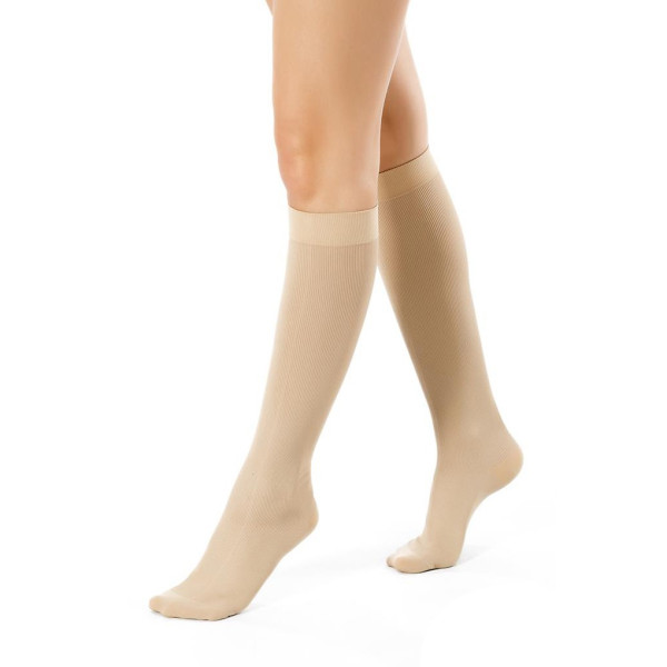 Skarpety kompresyjne na podróż Pani Teresa Travel PT0419 Jasny Beż