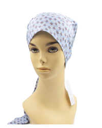 Chusta turban z długim wiązaniem po chemioterapii Lidia Carmen C/126